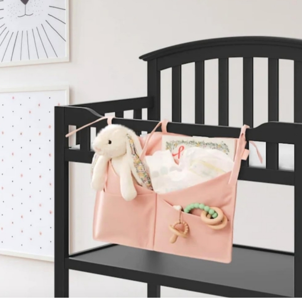 Jujube Pink Nursery Organizer For diaper changing tables and Baby Room